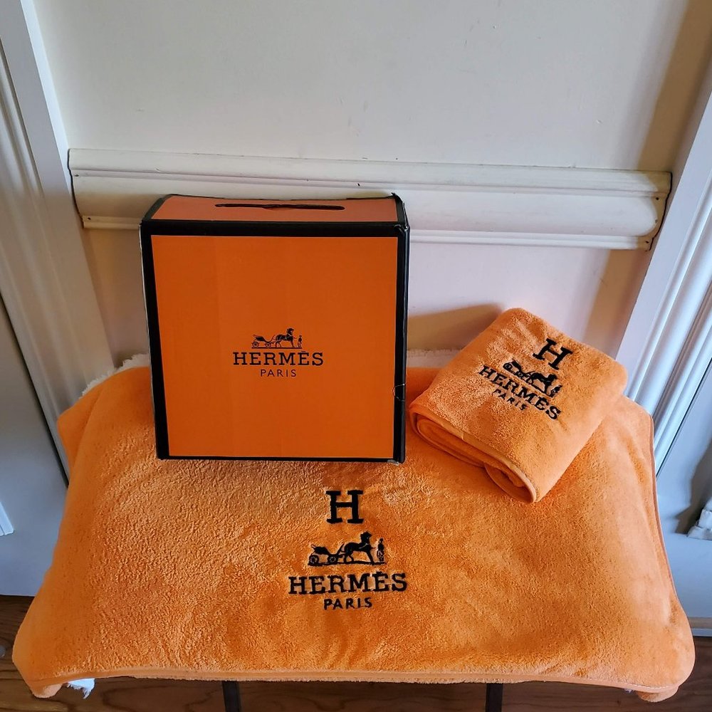 Hermes Towel & Washcloth Set